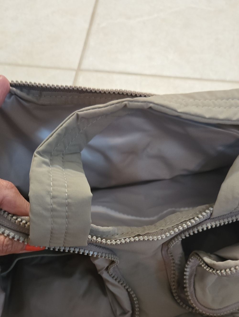 Bagsmart Quilted Travel Tote Bag in Taupe - Picture 7 of 8